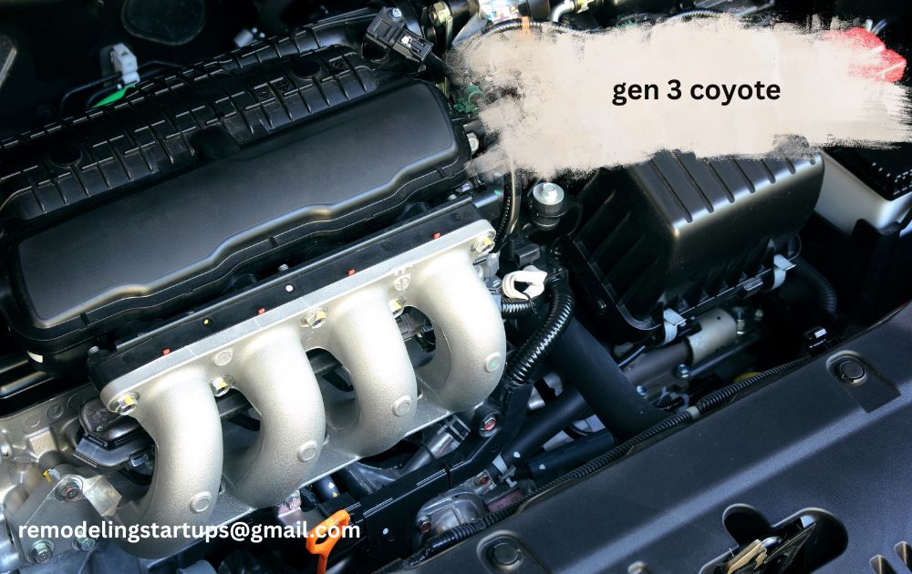 gen 3 coyote five point zero v8 engine crate motor displaying intake manifold and dual fuel injection setup