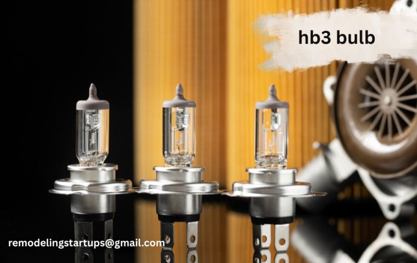HB3 bulb comparison showing standard, cool blue, and LED headlight options for cars