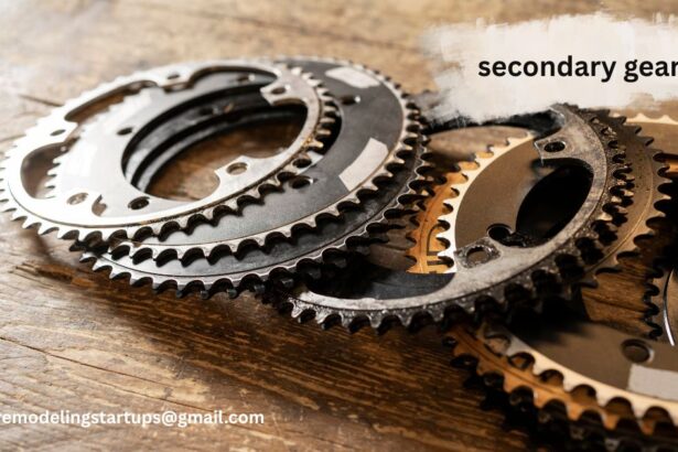 Secondary gear mechanism inside a scooter transmission system