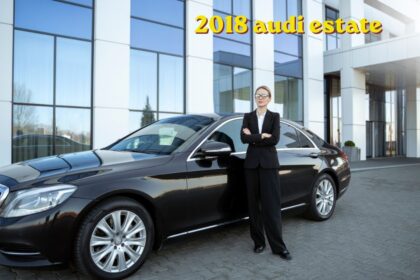2018 Audi estate car parked outdoors showing rear cargo design