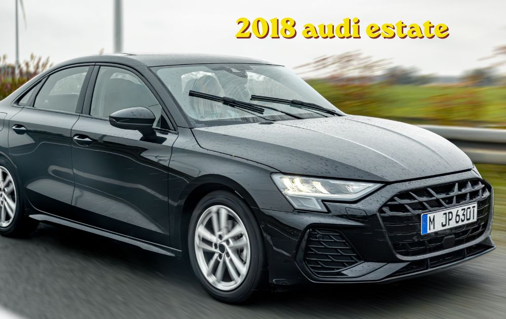 2018 Audi estate car parked outdoors showing rear cargo design
