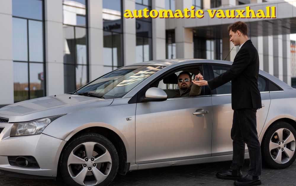 Automatic Vauxhall used car parked showing smooth automatic driving option
