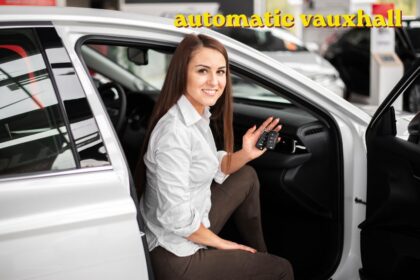 Automatic Vauxhall used car parked showing smooth automatic driving option