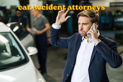 car accident attorneys discussing compensation claim with injured client