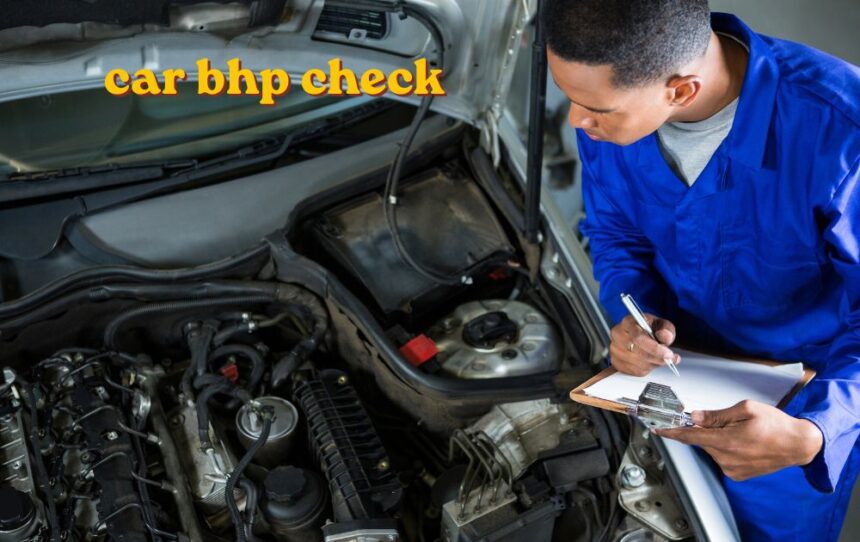 car bhp check results shown on a phone screen before buying a car
