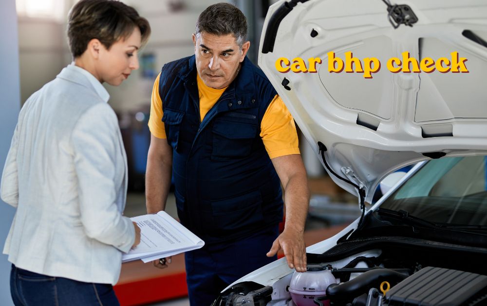 car bhp check results shown on a phone screen before buying a car