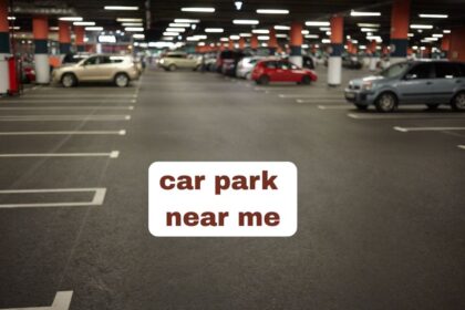 car park near me with empty spaces and cars parked in slots