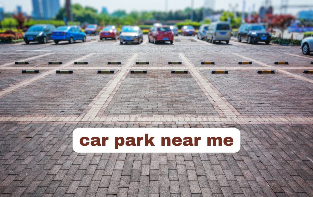 car park near me with empty spaces and cars parked in slots