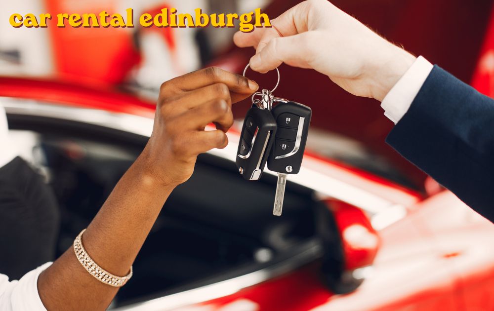 car rental edinburgh pickup counter at airport terminal