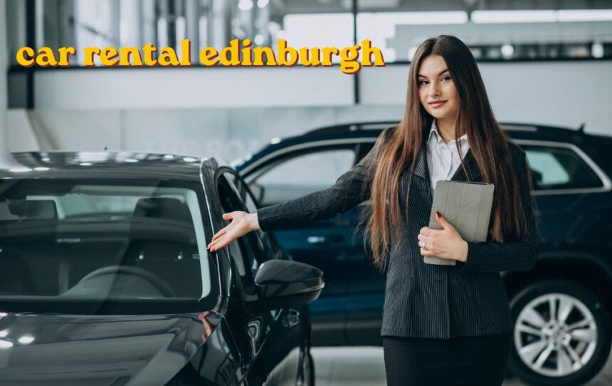 car rental edinburgh pickup counter at airport terminal