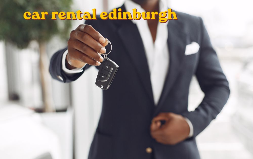 car rental edinburgh pickup counter at airport terminal
