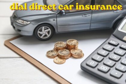 Dial Direct Car Insurance policy documents and car keys on a table