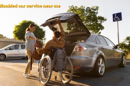 Wheelchair accessible taxi providing disabled car service near me for a passenger