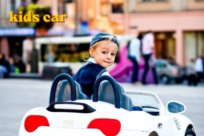 kids car ride on toy for children in driveway