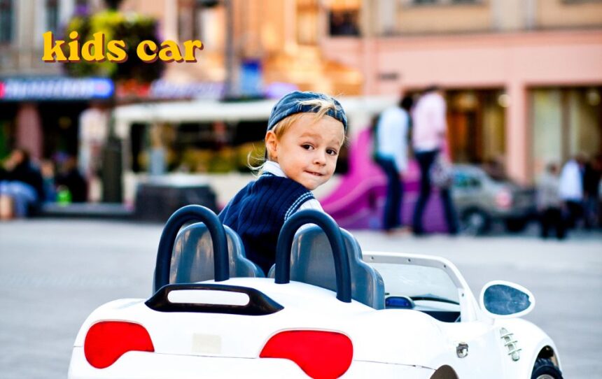 kids car ride on toy for children in driveway