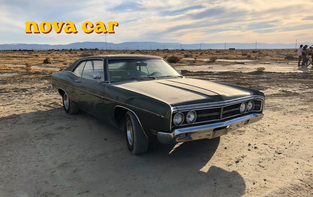 Nova car parked showing classic hatchback design and styling