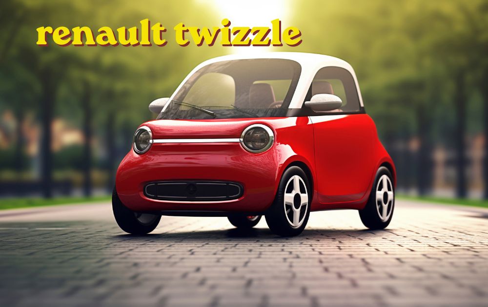 Renault Twizy electric city car parked on urban street