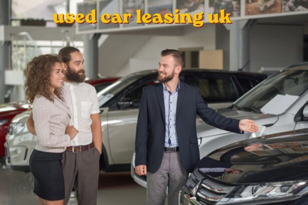 used car leasing uk driver collecting a nearly new leased car