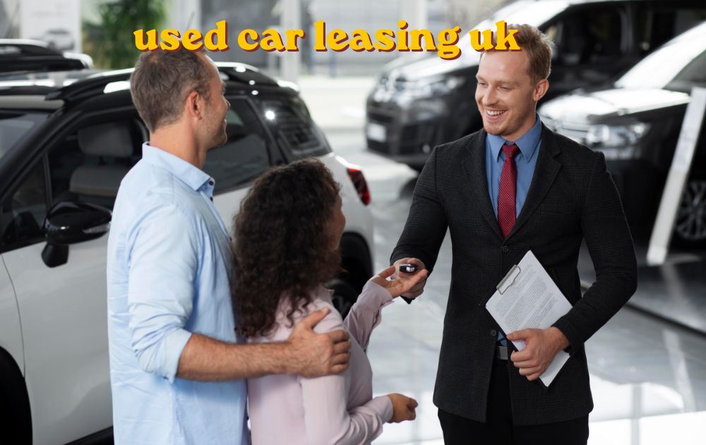 used car leasing uk driver collecting a nearly new leased car