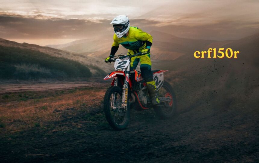 Honda CRF150R youth motocross bike on dirt track