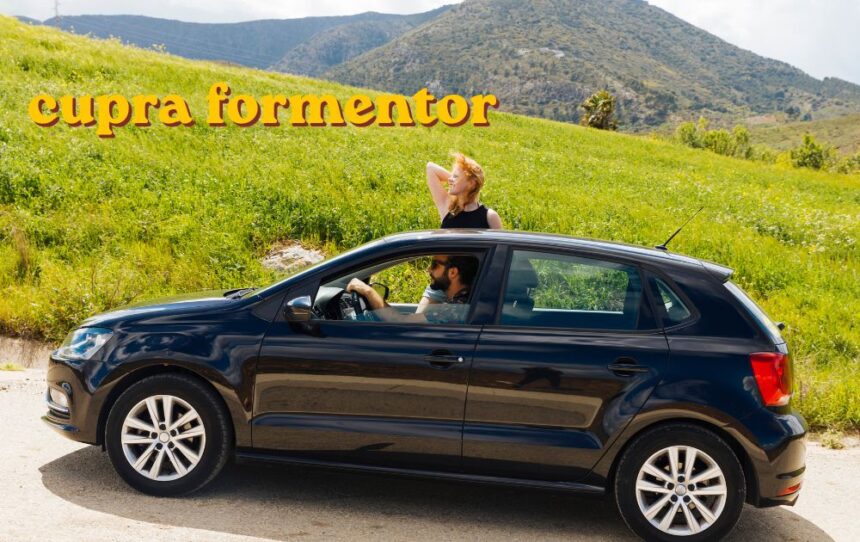 Cupra Formentor SUV parked outdoors showing its sporty front design and alloy wheels