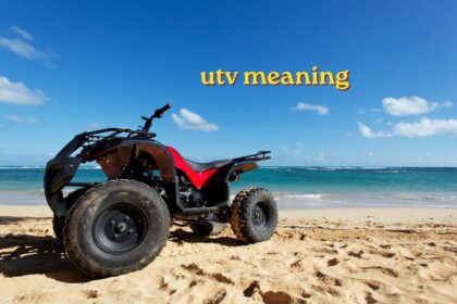 UTV meaning shown through a side-by-side off-road utility vehicle on a dirt trail