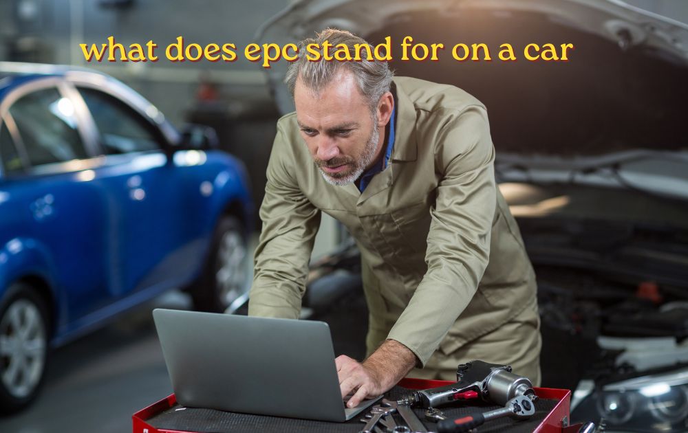 EPC warning light glowing on car dashboard showing what does epc stand for on a car
