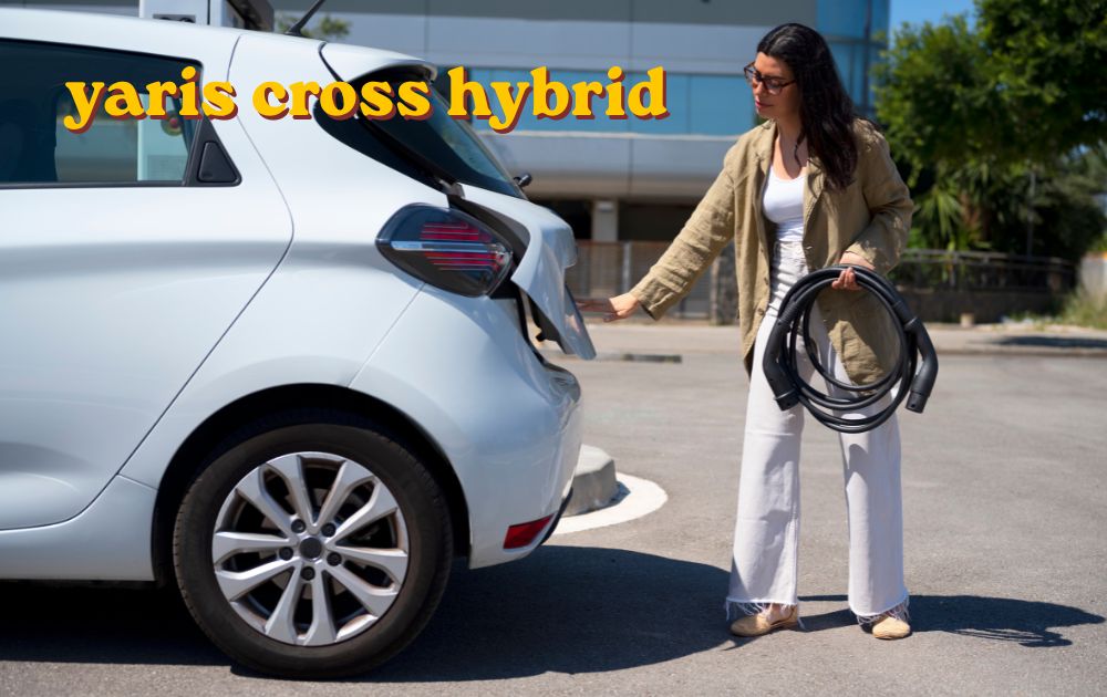Toyota Yaris Cross Hybrid small SUV parked on a city street