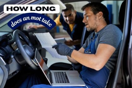 how long does an mot take mechanic checking car engine